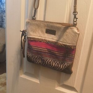 Multicolor Patterned Crossbody Bag
